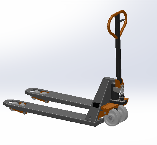 6款自动叉车3d图打包液压叉车solidworks三维模型图叉车图纸资料